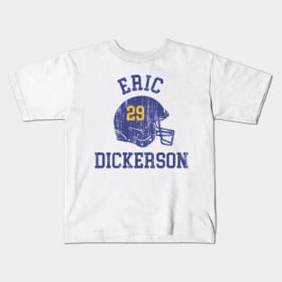 Eric Dickerson Los Angeles R Helmet Font Kids T-Shirt